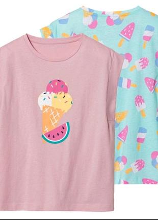 Футболки для дівчаток pepperts — комплект з 2-х штук!