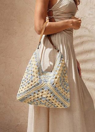 Стильна соломʼяна сумка 6