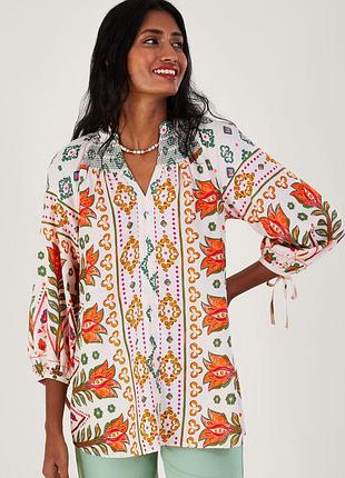 Натуральная удлиненная рубашка 100% вискоза