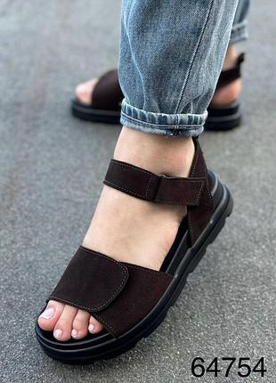 Босоножки женские натуральная замша