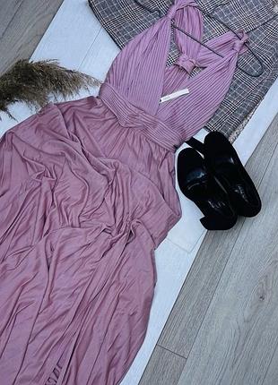 Нова вечірня сукня asos m плаття з розрізом на нозі довге плаття максі сукня з вирізом
