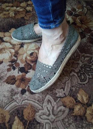 Еспадрильї кружевні стильні жіночі star collection.