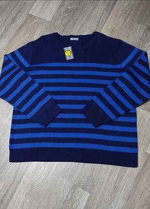 Мужской новый свитер tu man размер 3xl - 4xl синий