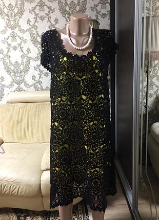 Шикарная вязаная платье