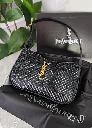 Сумка yves saint-laurent клатч чорний пітон