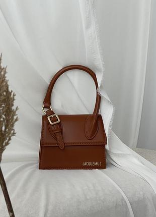 Сумка jacquemus le chiquito moyen boucle premium коричневий