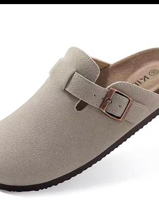 Замшеві сабо по типу birkenstocks