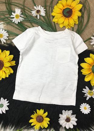 Біла футболочка на 3-6 міс