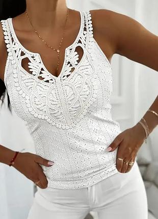 Майка женская белая