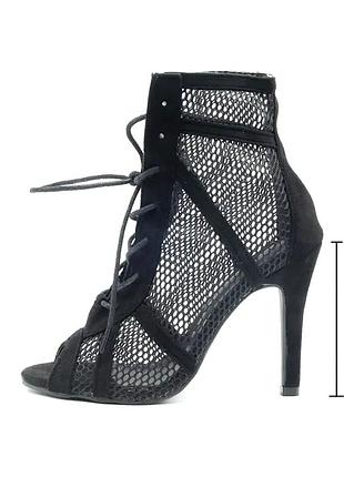 High heels туфли для танцев, хилсы сетка на каблуке