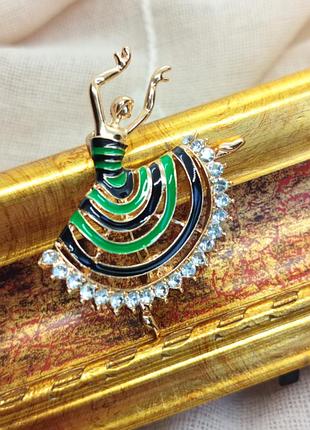 Брошка балерина, танцовиця, діва, дівчина