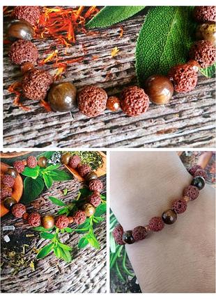 Браслет. мужской браслет. женский. камни натуральное. авторские украшения. душистые пряности.