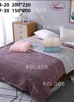 Покрывало простынь махровая тм koloco