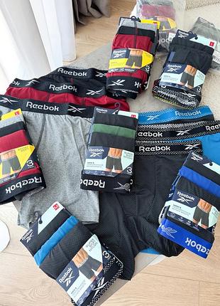 Упаковка чоловічих трусів reebok 3 шт