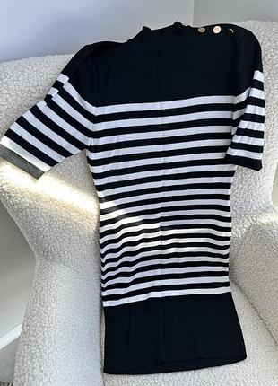 Платье демисезонное в полоску, s, m