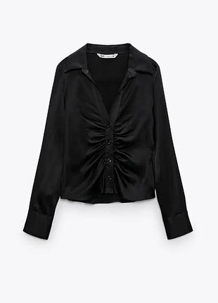 Zara блюза чорна m s