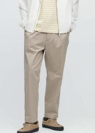 Uniqlo relaxed fit  мужские базовые брюки-чиносы
