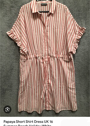 Платье-рубашка с рюшами р.8