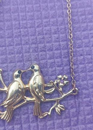 Ожерелье-колье птички на ветке.европа.