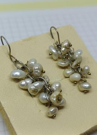 Серьги с жемчугом.