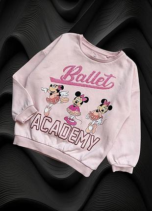 Теплий світшот, реглан, кофта disney mickey на дівчинку 4/5 років