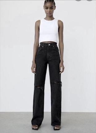 Чорні джинси zara