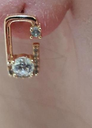 Сережки медзолото