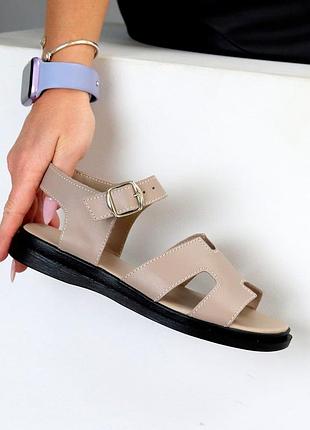 Босоніжки "luka", беж, натуральна шкіра