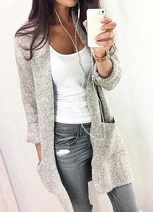 Стильный теплый женский кардиган gap s-m хлопок высокое качество