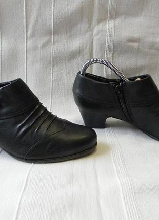 Черевички ботильйони закриті туфлі 5th avenue шкіра 100% р. 37 ст. 24см