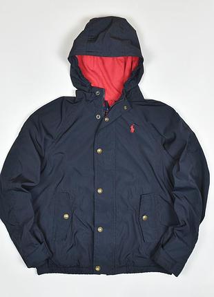 Polo ralph lauren 10-12 лет детская ветровка куртка подкладка капюшон на молнии