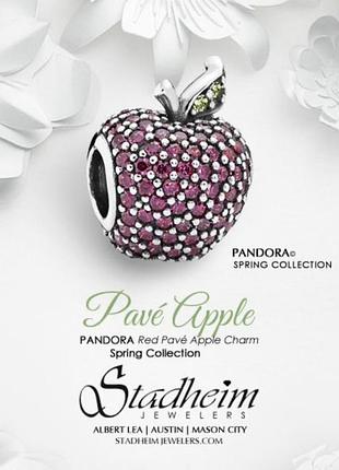 Новий шарм pandora оригінал червоне яблуко