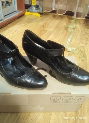 Классические туфли каблук 7см