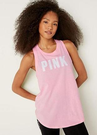 Майка vctorias secret pink спортивный топ