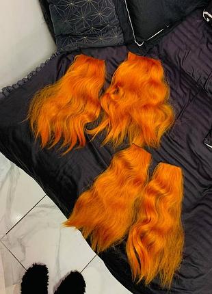 Рыжие волосы заколки - парик для создания дополнительного объема / длины