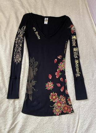 Ed hardy by christian audigier платье р м оригинал