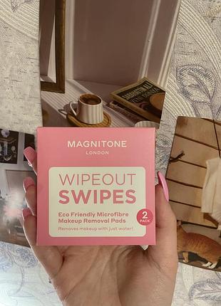 Wipeout swipes magnitone екологічні подушечки для зняття макіяжу