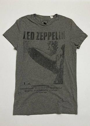 Официальная футболка мерч led zeppelin - distressed style