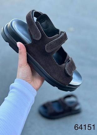 Босоніжки натуральна замша