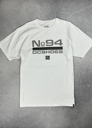 Dc shoes футболка літня біла з принтом