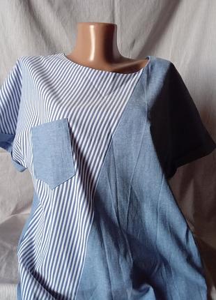 Сукня джинс батал