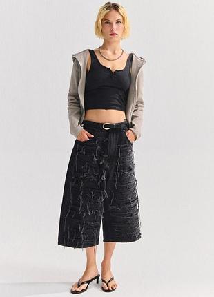 Джинсові шорти бермуди   pull&bear  з подертостями