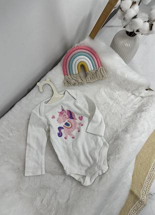 Классный боди с единорогом, боди с рукавом, боди, боди единорожка