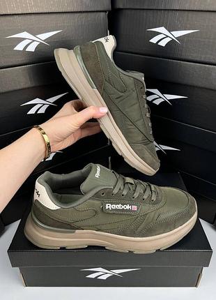 Чоловічі кросівки reebok classic khaki beige