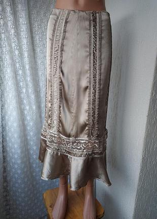 Юбка вечерняя нарядная вискоза+шелк linea р.42 0556а