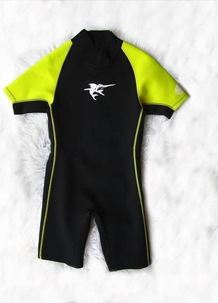 Короткий гидрокостюм костюм для дайвинга серфинга купальник twf 1,5 мм xs/s