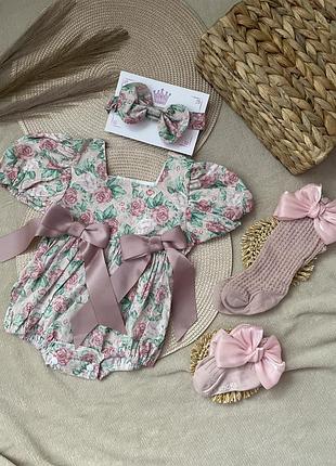 Боді у квітковий принт