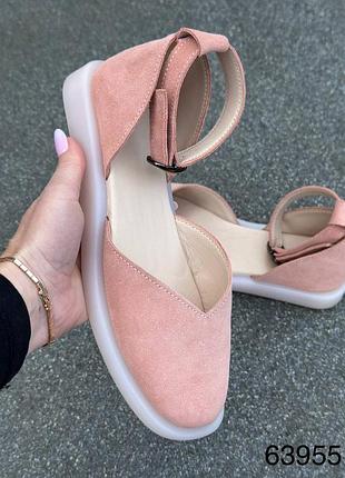 Босоніжки натуральна замша