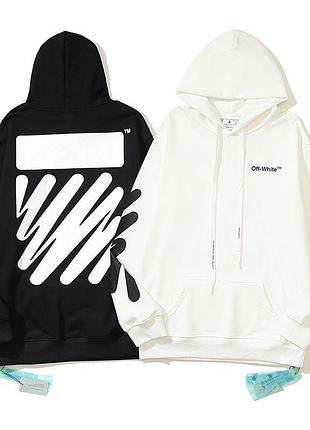 Худи офф вайт. худи off-white wave diag slim. s-xl