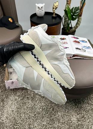 Кроссовки new balance 327 light grey white 9